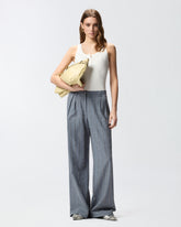 Ärmelloses Top in Rippstrick mit Monogramm - | Pinko