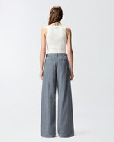 Ärmelloses Top in Rippstrick mit Monogramm - | Pinko