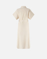 Midi shirt dress with belt - | Pinko