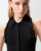 Top mit Bandana-Knoten und Knöpfen - | Pinko