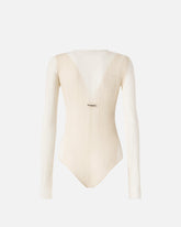 Bodysuit with sheer details - | Pinko