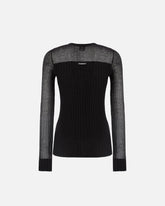 Cardigan en légère maille côtelée - | Pinko