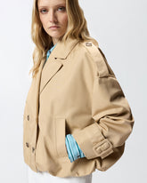 Trench corto doppiopetto - | Pinko