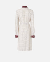 Robe chemise midi à imprimé cravate - | Pinko