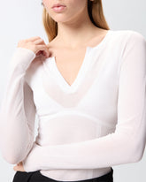 Maglia con girocollo aperto a V - | Pinko