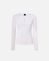 Maglia con girocollo aperto a V - | Pinko