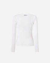 Sweater with open V-neck - | Pinko