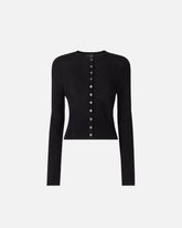 Cardigan with mother-of-pearl buttons - | Pinko