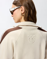 Felpa con zip e logo Love Birds - | Pinko