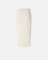 Slim-fitting midi skirt with contrasting bands - | Pinko