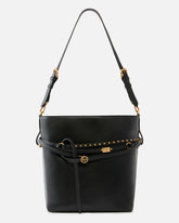 Sac porté épaule moyen Bucket Belt Bag en cuir - | Pinko