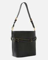 Średnia skórzana torebka na ramię Bucket Belt Bag - | Pinko