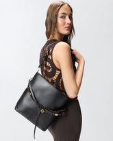 Sac porté épaule moyen Bucket Belt Bag en cuir - | Pinko