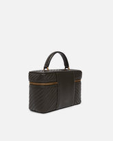Medium beauty case with shoulder strap in chevron nappa - | Pinko