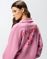 Sweatshirt with heart and Pinkotini print - | Pinko