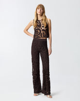 Pantaloni crochet geometrico - | Pinko