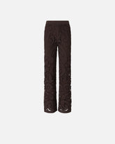 Geometric crocheted trousers - | Pinko