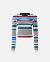 Pull à rayures multicolores - | Pinko