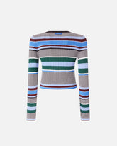 Pullover mit bunten Streifen - | Pinko