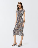 Midikleid im Stil eines Etuikleids mit Animalprint - | Pinko
