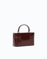 Small crossbody bag in glossy leather - Dark Red | Pinko