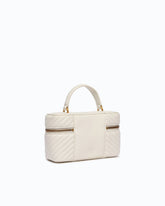 Neceser pequeño de napa chevron con bandolera - | Pinko