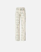 Wide-leg trousers with Cottage Flower print - | Pinko