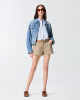 Giubbino in denim con cintura - | Pinko