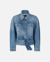 Giubbino in denim con cintura - | Pinko
