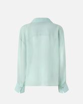 Transparent shirt in chiffon - | Pinko