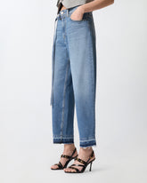 Ballonjeans mit Used-Effekt - Hellblau | Pinko