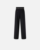 Trousers with jewelled belt - | Pinko