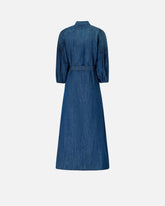 Long denim shirt dress - | Pinko