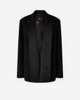 Veste flammée avec col à revers en satin - | Pinko