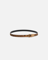 Cintura in suede con stampa leopardata 2 cm - | Pinko