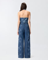 Floral denim top - | Pinko