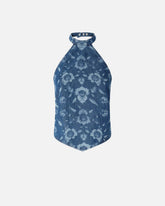 Floral denim top - | Pinko