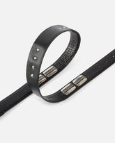 Καουμπόικη δερμάτινη ζώνη 3 cm με κροκό στάμπα - | Pinko