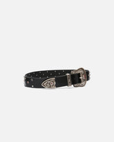Ceinture cloutée en cuir 4 cm - | Pinko