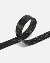 Ceinture cloutée en cuir 4 cm - | Pinko