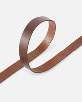 Shiny leather belt with metal loops, 3 cm - | Pinko