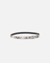 Python-print belt with oval buckle, 2 cm - | Pinko