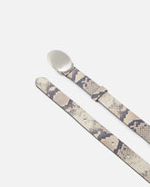 Python-print belt with oval buckle, 2 cm - | Pinko