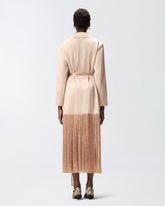 Trench in satin con frange - | Pinko