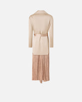 Trench in satin con frange - | Pinko