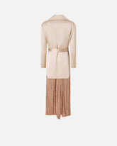 Trench in satin con frange - | Pinko