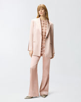 Pantaloni svasati in satin - | Pinko