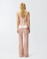 Pantaloni svasati in satin - | Pinko