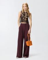 Top smanicato crochet geometrico - | Pinko