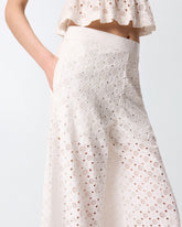 Pantalones con motivo calado - | Pinko